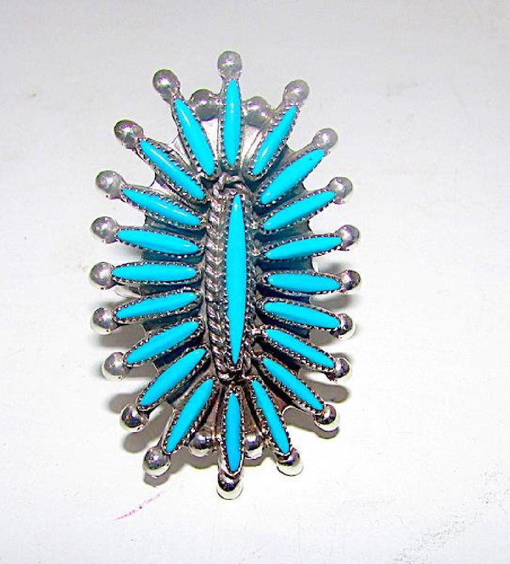 Zuni Sterling Silver Sleeping Beauty Turquoise (1 of 2)