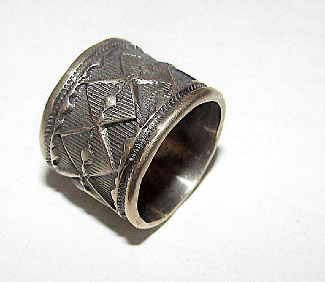 Navajo Darrell Cadman Sterling Silver Statement Band (1 of 2)