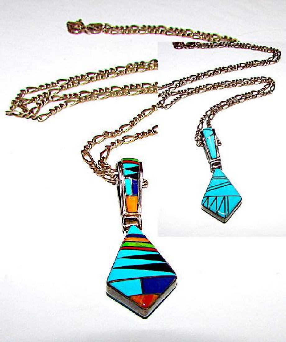 Native American Zuni Sterling Silver Sleeping Beauty (1 of 2)