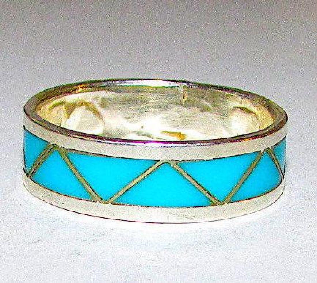 Native American Zuni Old Pawn Sterling Silver Sleeping (1 of 2)