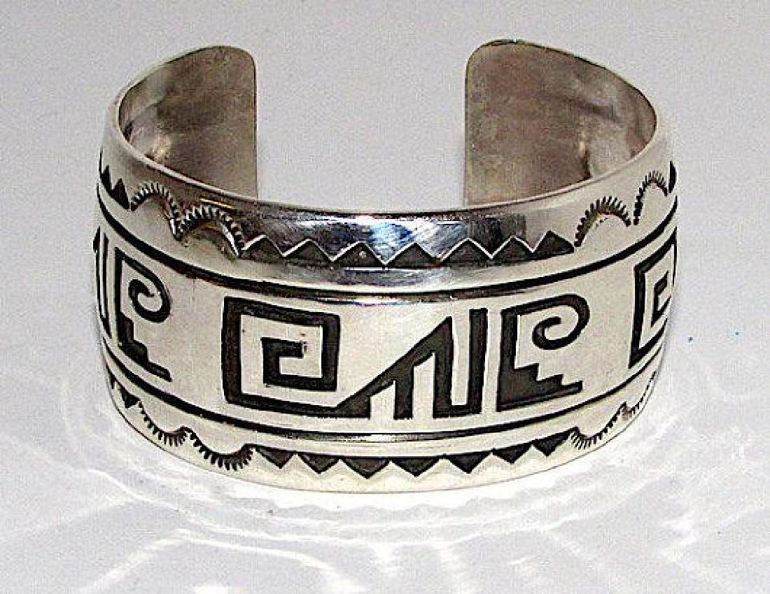 Native American Navajo Sterling Silver Large Statement (1 of 3)