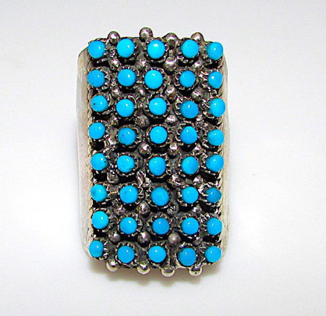 Zuni Sterling Silver Snake Eye Sleeping Beauty Mine (1 of 3)