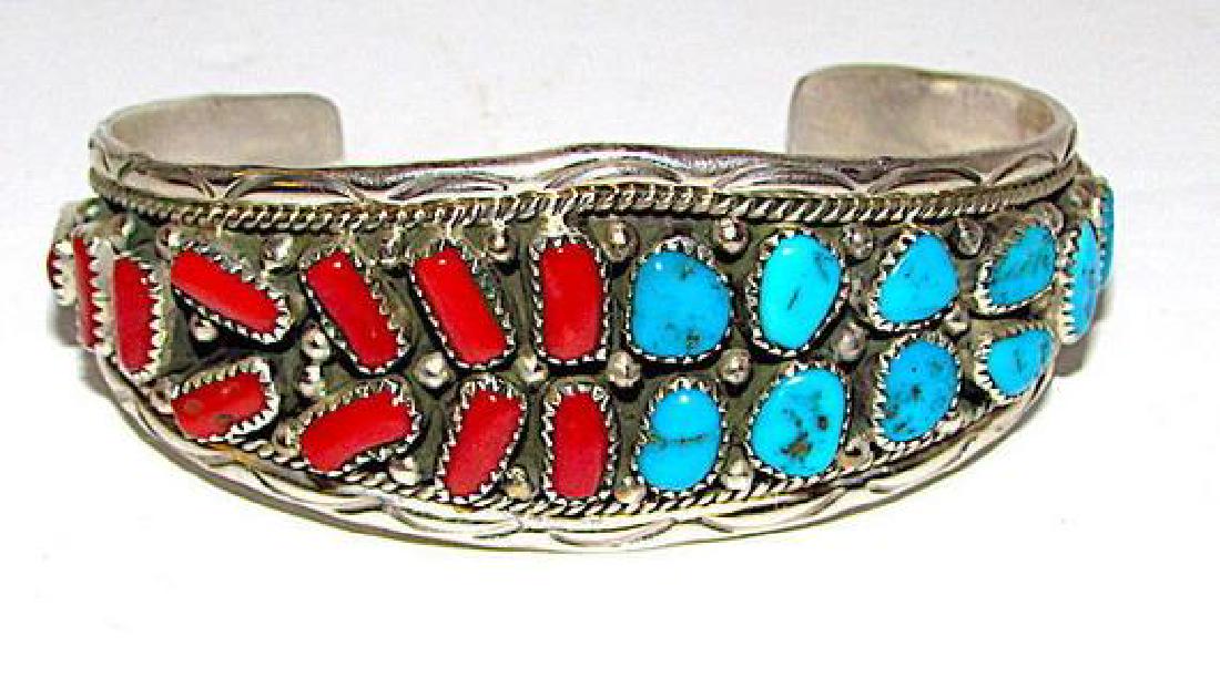 Vintage Pawn Navajo Sterling Silver Kingman Mine (1 of 2)