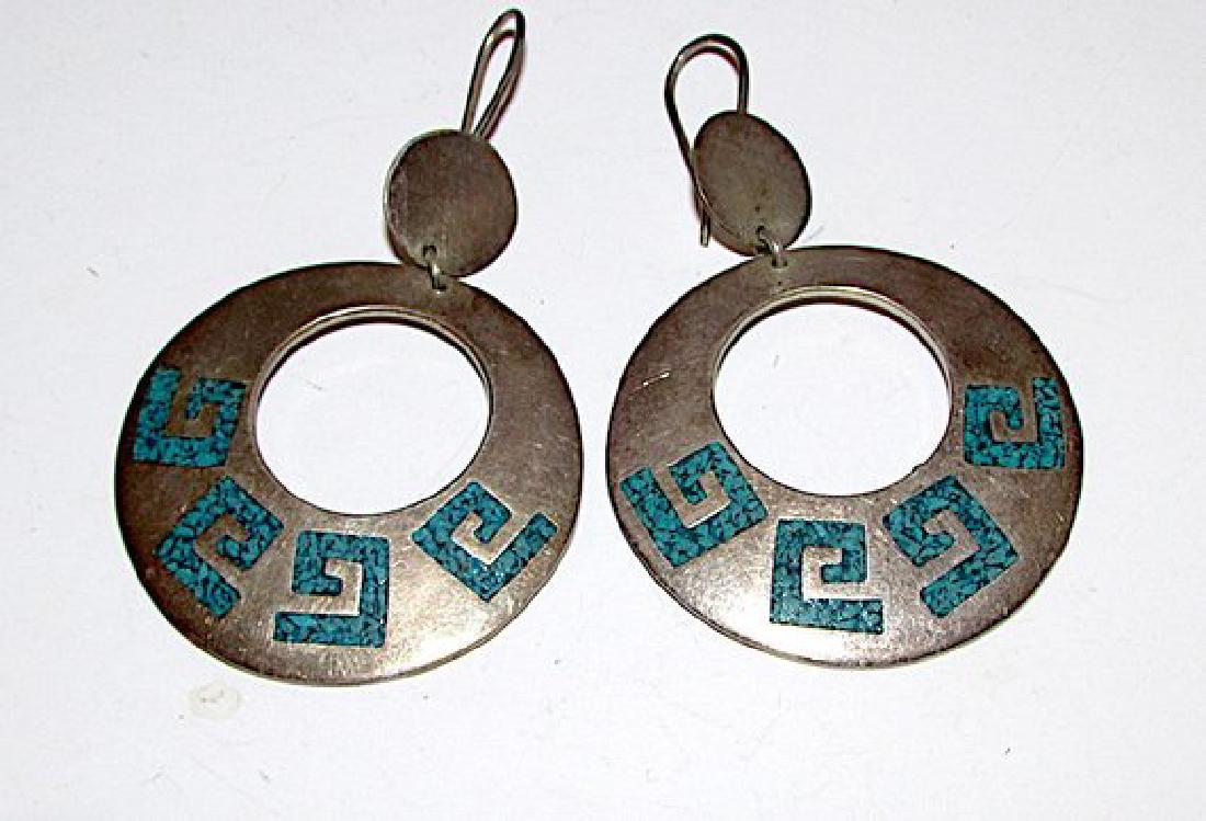 TAXCO Mexican Sterling Silver 925 MOD ierced Dangle (1 of 2)