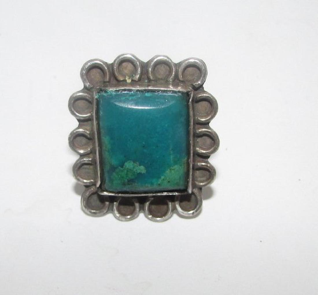 Navajo Old Pawn Sterling Silver Cerrillos Mine (1 of 2)