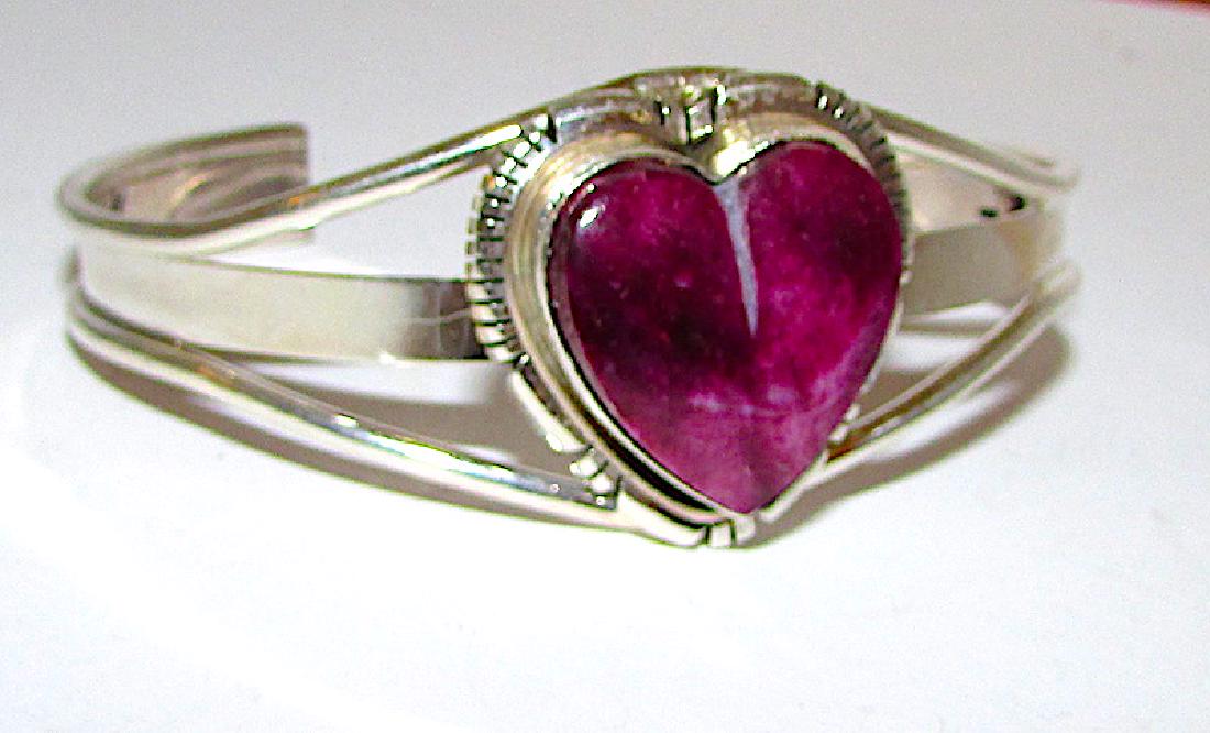Navajo Juan Yellowhorse Sterling Purple Spiny Oyster (1 of 4)