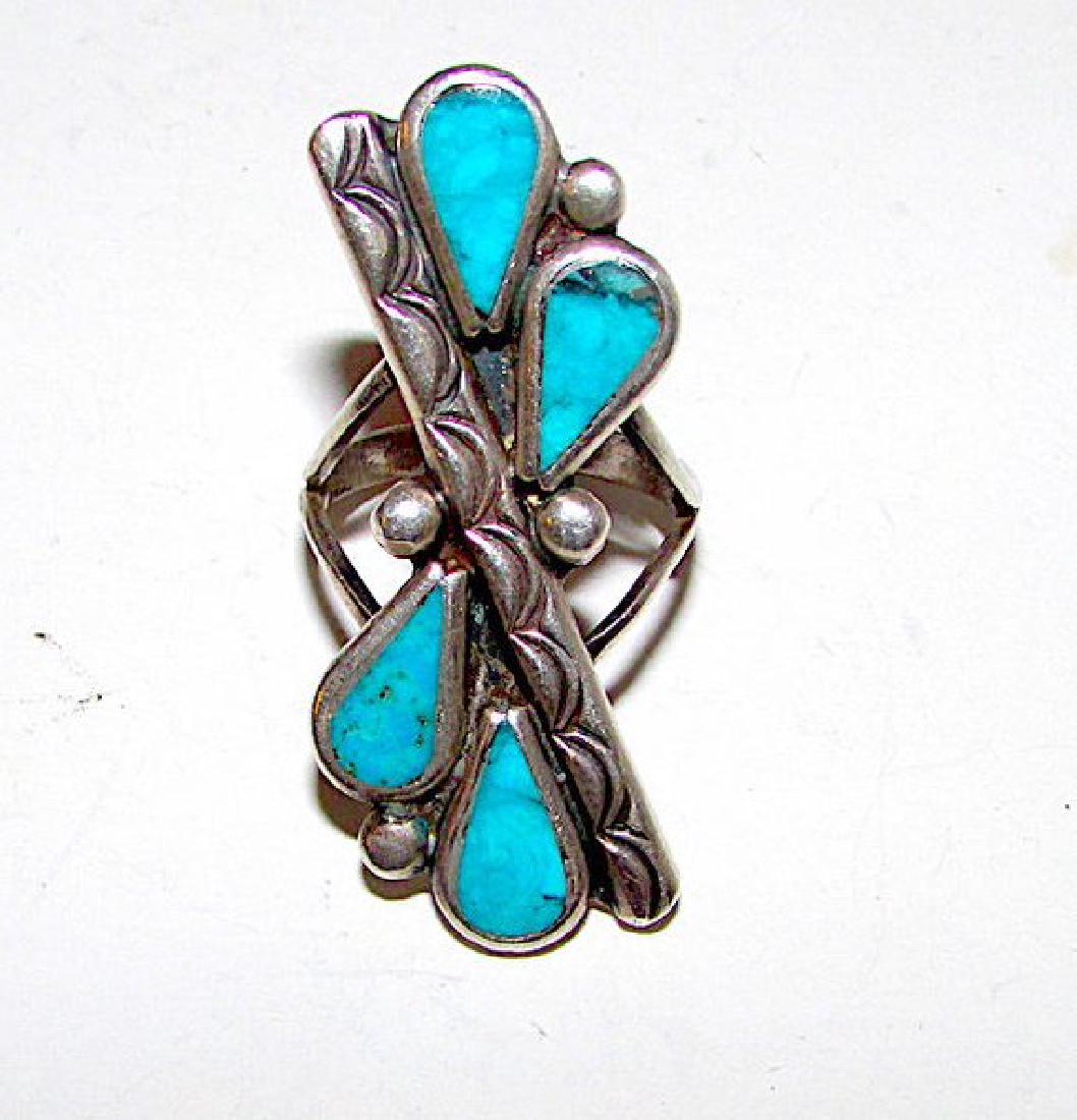 Old Pawn Zuni Sterling Silver Sleeping Beauty Mine (1 of 2)