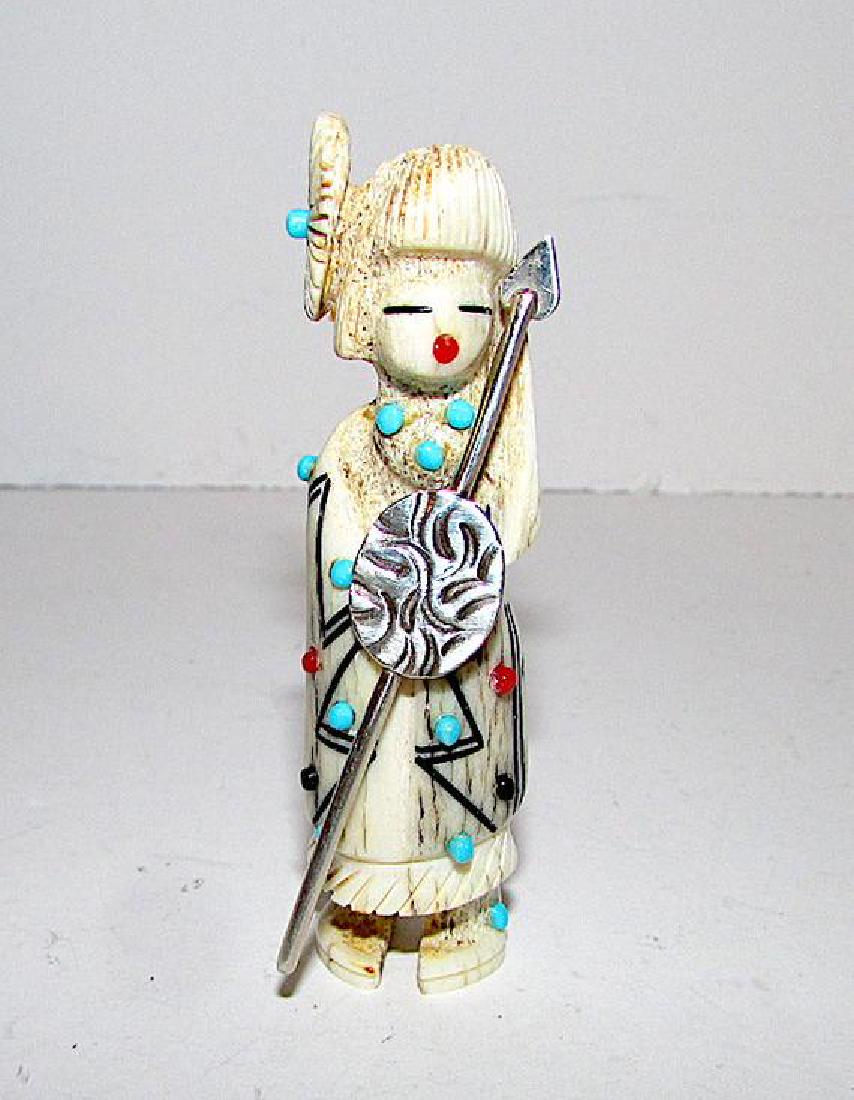 Zuni Claudia Peina Fetish Hand Carved Elk Antler (1 of 3)