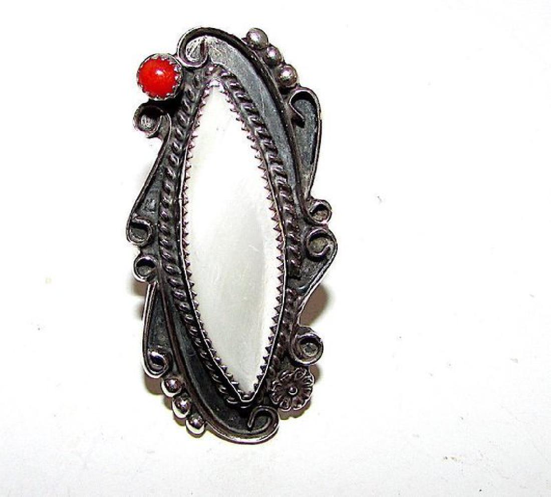 Old Pawn Native American Navajo Sterling Silver MOP (1 of 3)