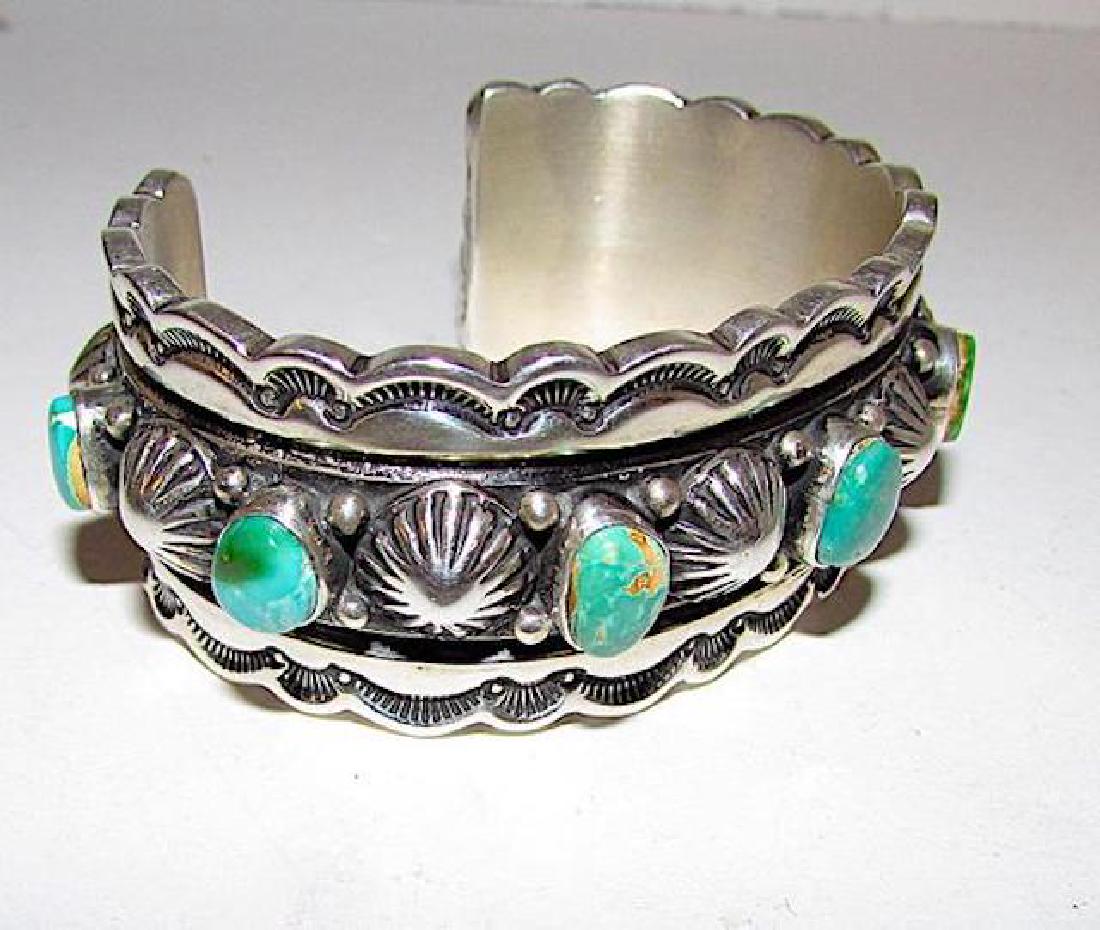 Navajo G Natan Sterling Silver Carico Lake Statement (1 of 5)