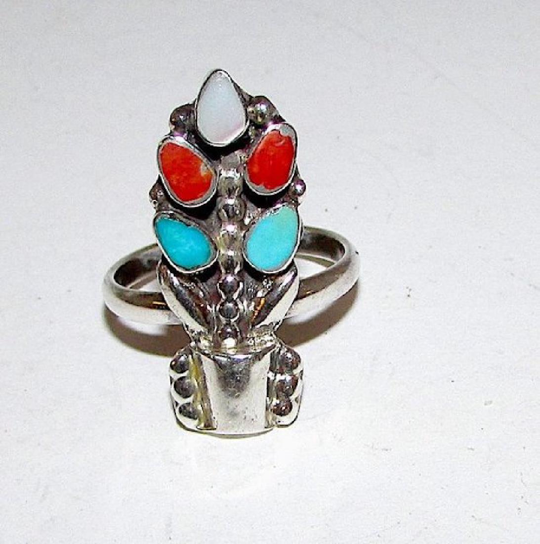 Vintage Old Pawn Native American Zuni Sterling Silver (1 of 2)