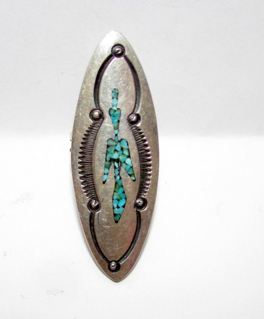 Early Tommy Singer Navajo Ring Sz. 4.5 Peyote Bird (1 of 3)
