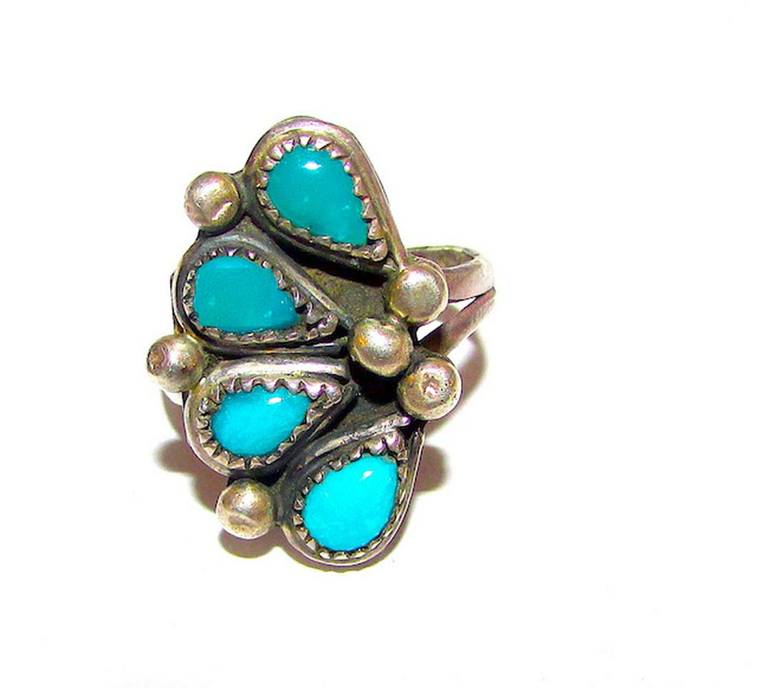 Old Pawn Zuni Ring  Sz. 6 (1 of 3)
