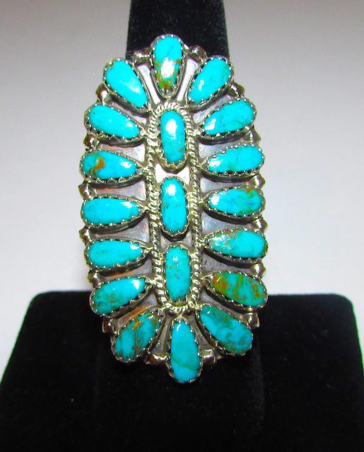 Vintage Navajo Sterling Turquoise Ring (1 of 3)