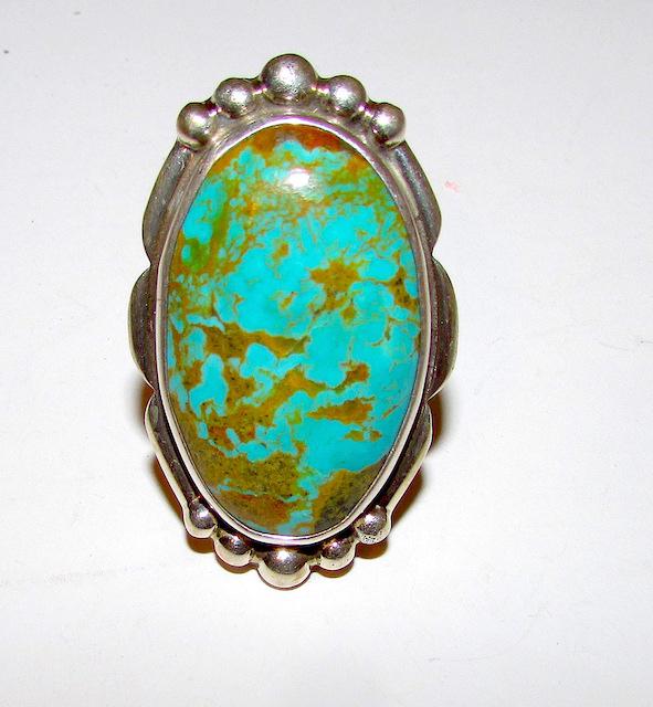 Navajo Adam Fierro Turquoise Ring (1 of 3)