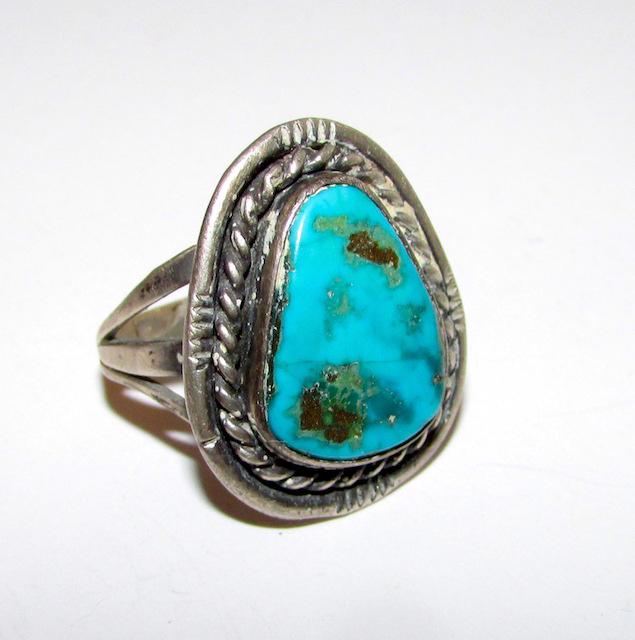 Navajo Sterling Kingman Ring (1 of 3)