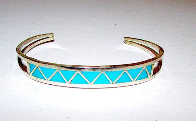Native American Zuni Sterling Silver 925 Turquoise (1 of 1)