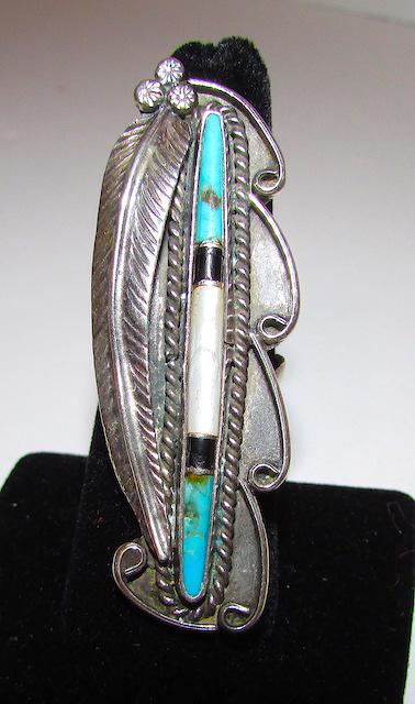 Old Pawn Navajo  Turquoise Ring (1 of 3)