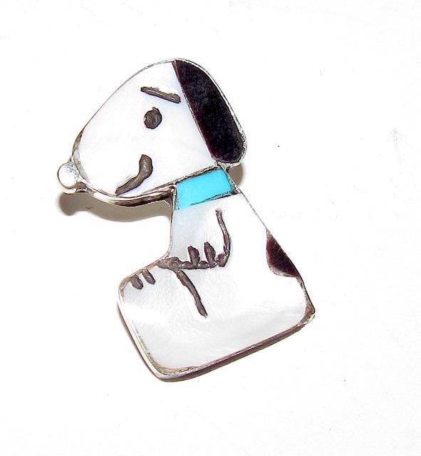 Vintage Zuni Character Snoopy Peanuts Pendant: Vintage Zuni Character Snoopy Peanuts Pendant.Singed, tested. Measures. 1" tall