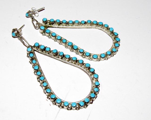 Zuni Snake Eye Earrings (1 of 3)
