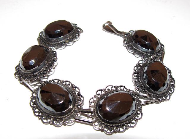 Pre-Eagle Taxco Mexico 925 Hematite Bracelet (1 of 3)