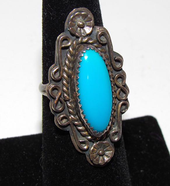 Old Pawn Navajo Ring Size 6 (1 of 3)