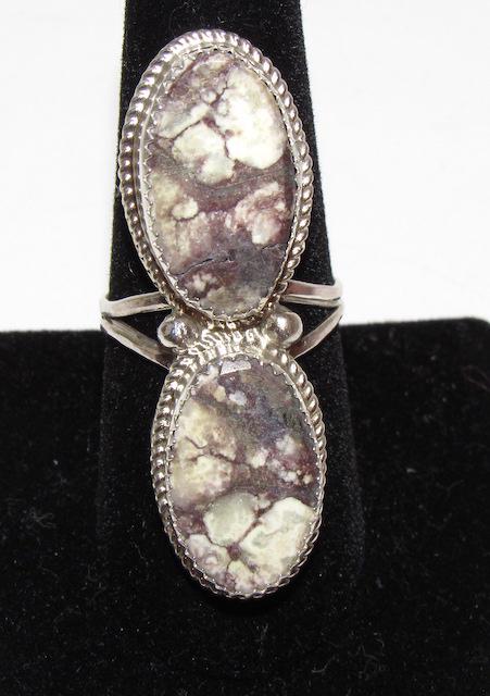 Navajo Wild Horse Sterling Ring Sz 9 (1 of 3)