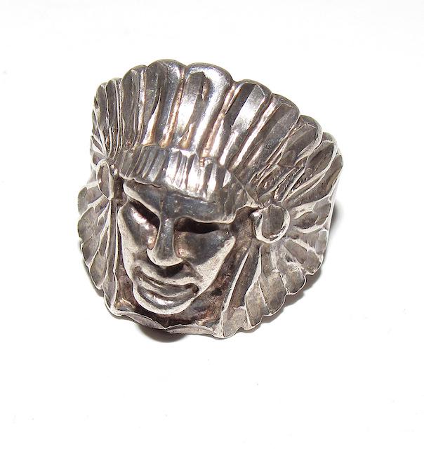 Navajo Indian Chief Sterling Ring (1 of 3)