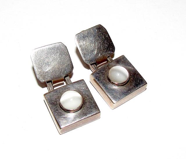 Mexico 925 Taxco Pearl MOD Earrings (1 of 3)