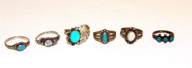 Native, Taxco 925 Rings Lot in Small Sizes (1 of 3)