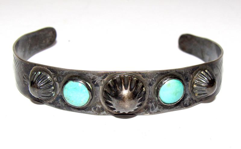 Old Pawn Native American Fred Harvey Era Bracelet (1 of 3)