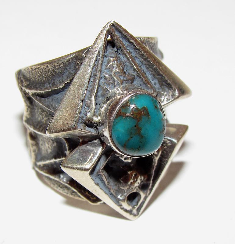Navajo Kevin Yazzie Spider ring sz. 7 (1 of 3)