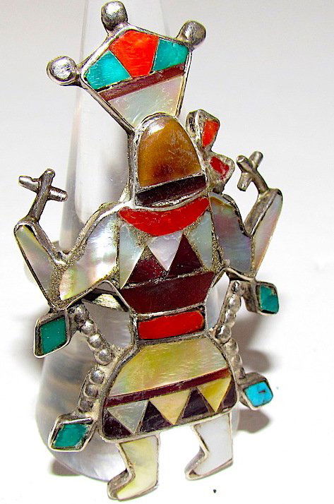 Zuni Joe and Cornelia Bowanie Apache Dancer Ring (1 of 3)