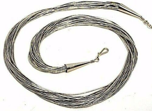 NAVAJO HANDMADE 20 Strands LIQUID SILVER Necklace (1 of 5)