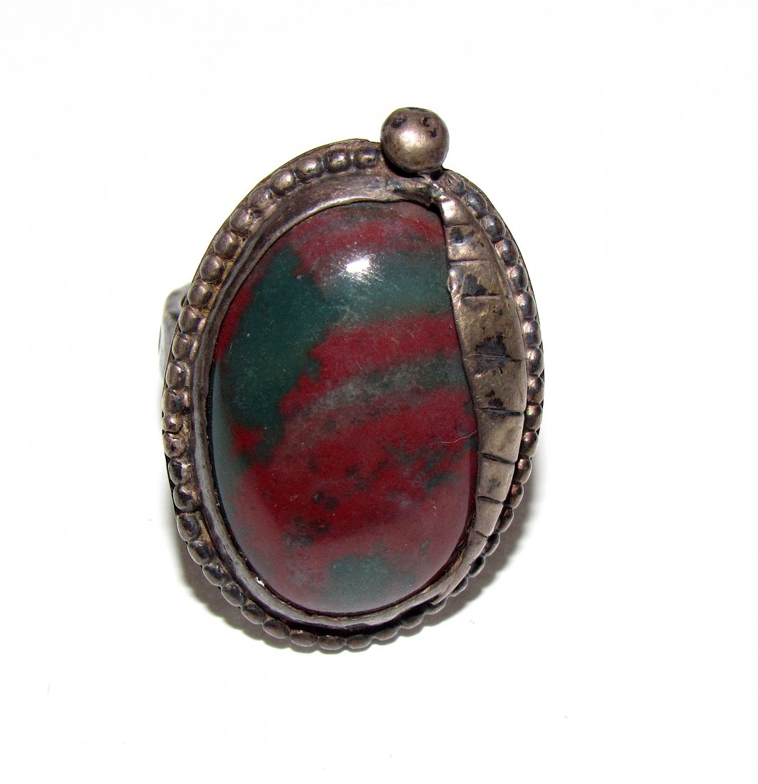 Old Pawn Navajo Petrified Wood Ring Size 9 (1 of 3)