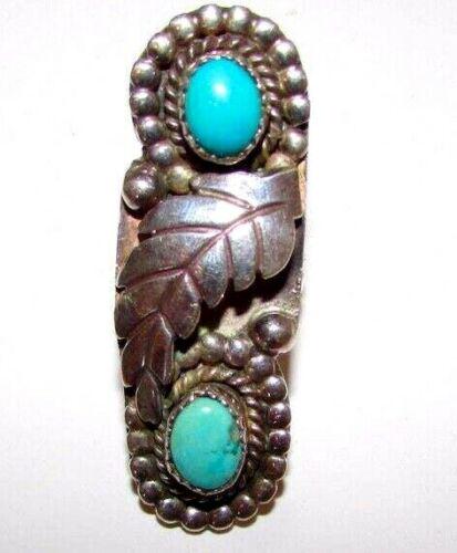 Old Pawn Navajo Ring Size 6 Sterling Silver Turquoise (1 of 2)