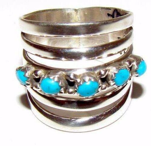 Navajo Ring Size 8 Wilbert Benally Sleeping Beauty (1 of 2)