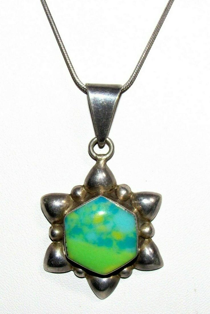MOD Taxco Mexico 925 Sterling Silver Jasper Sun Star (1 of 5)
