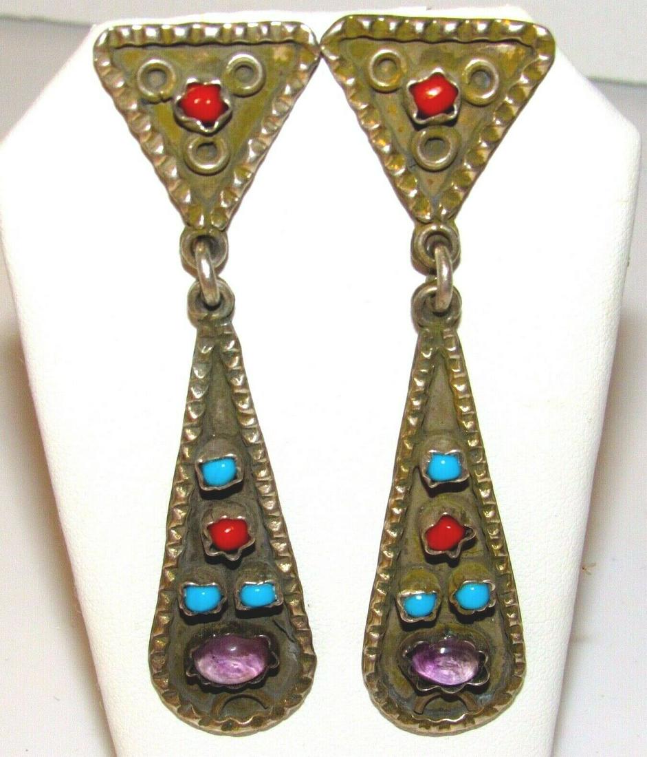 VTG Taxco Mexico Sterling Silver Coral Turquoise (1 of 3)