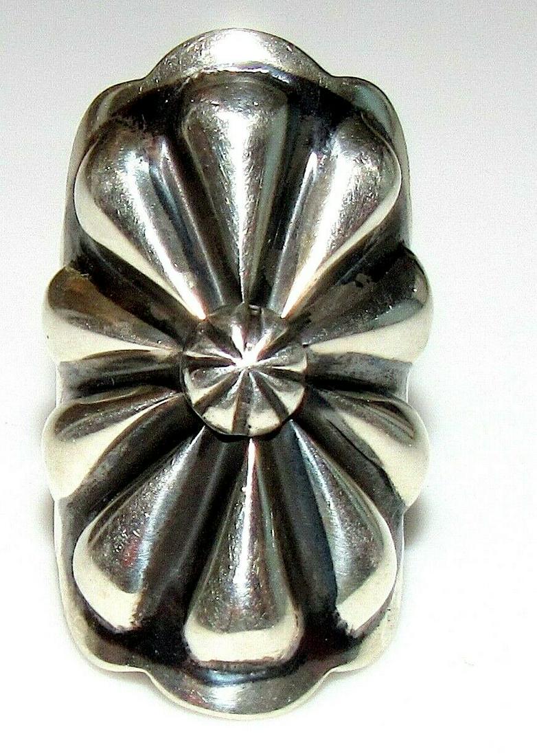 Navajo Concho Ring Size 6 by D. Cadman Sterling Silver (1 of 3)