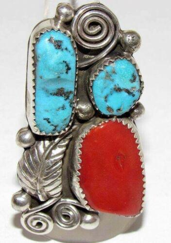 VTG Navajo Ring Size 8.5 Sterling Silver Turquoise (1 of 3)