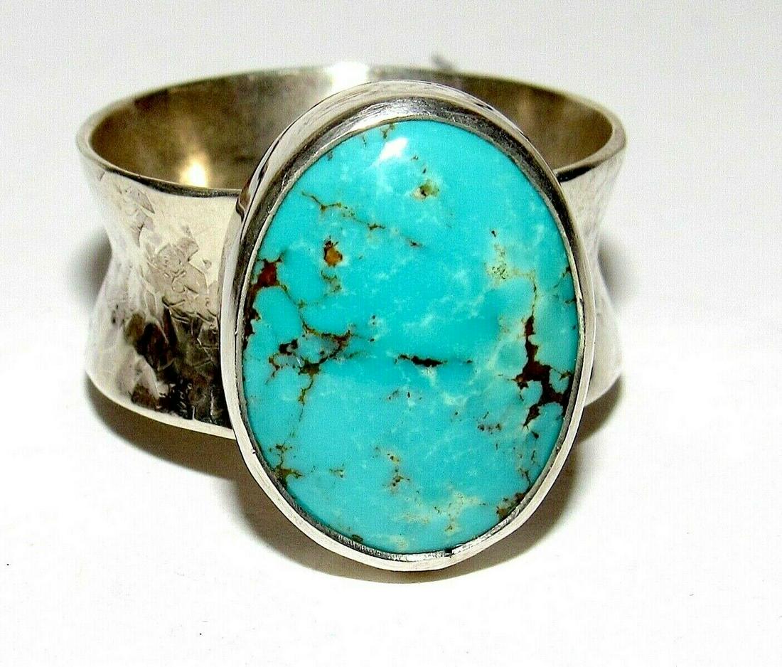Navajo Royston Turquoise Ring Size 12 Sterling Silver (1 of 6)