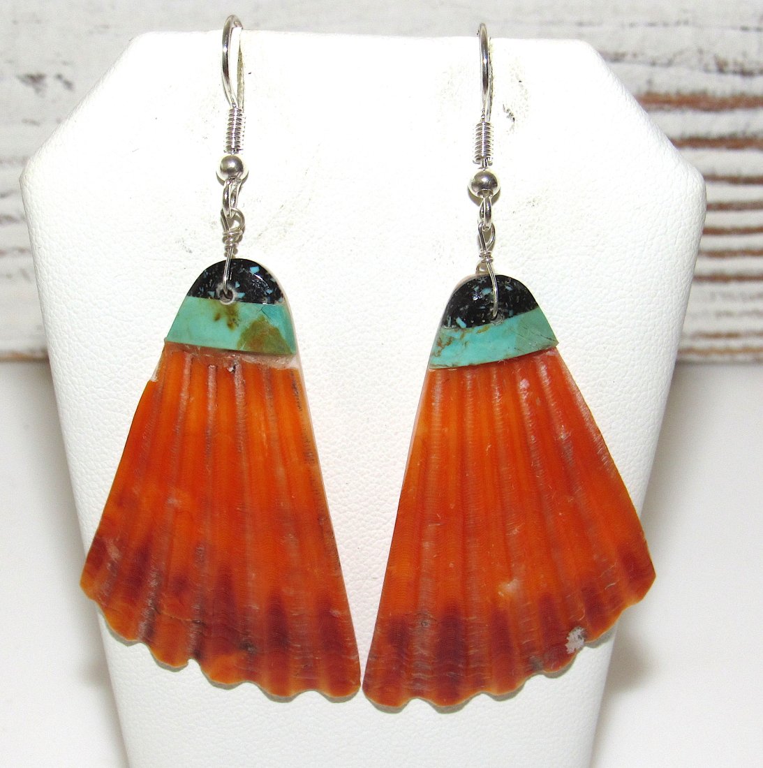 Santo Domingo Orange Spiny Dangle Earrings (1 of 3)