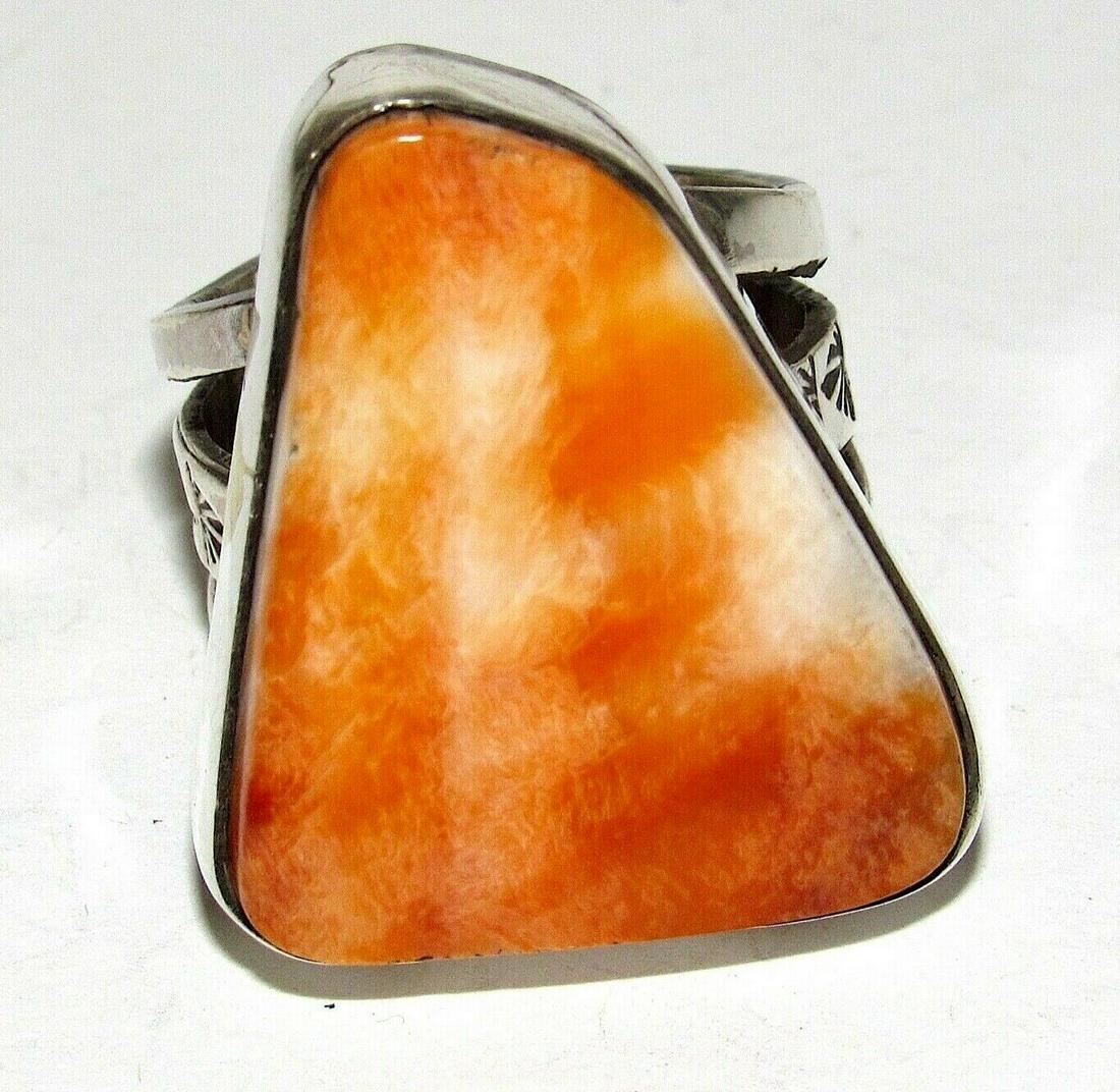 Native American Orange Spiny Oyster Ring Sz 9 San (1 of 5)