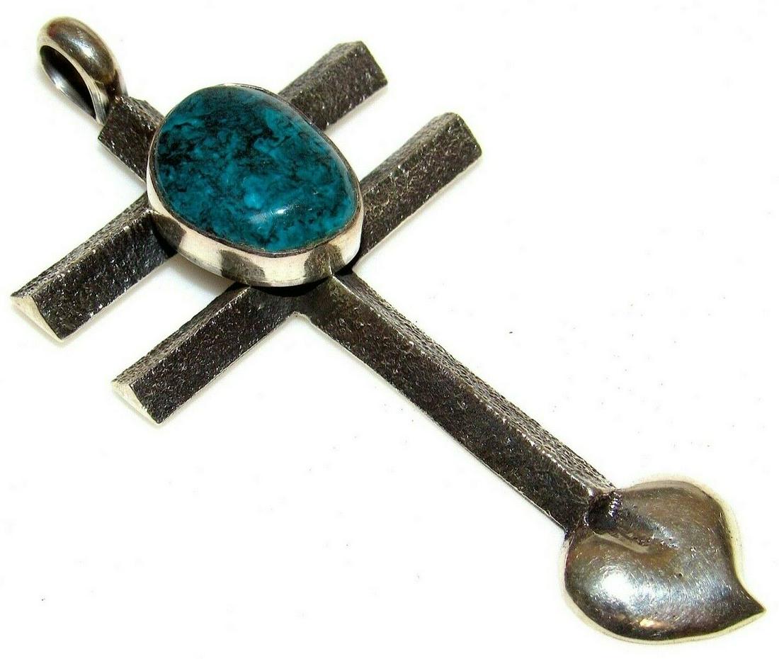 Navajo Kevin Yazzie Blue Ridge Turquoise TUFA CAST (1 of 4)