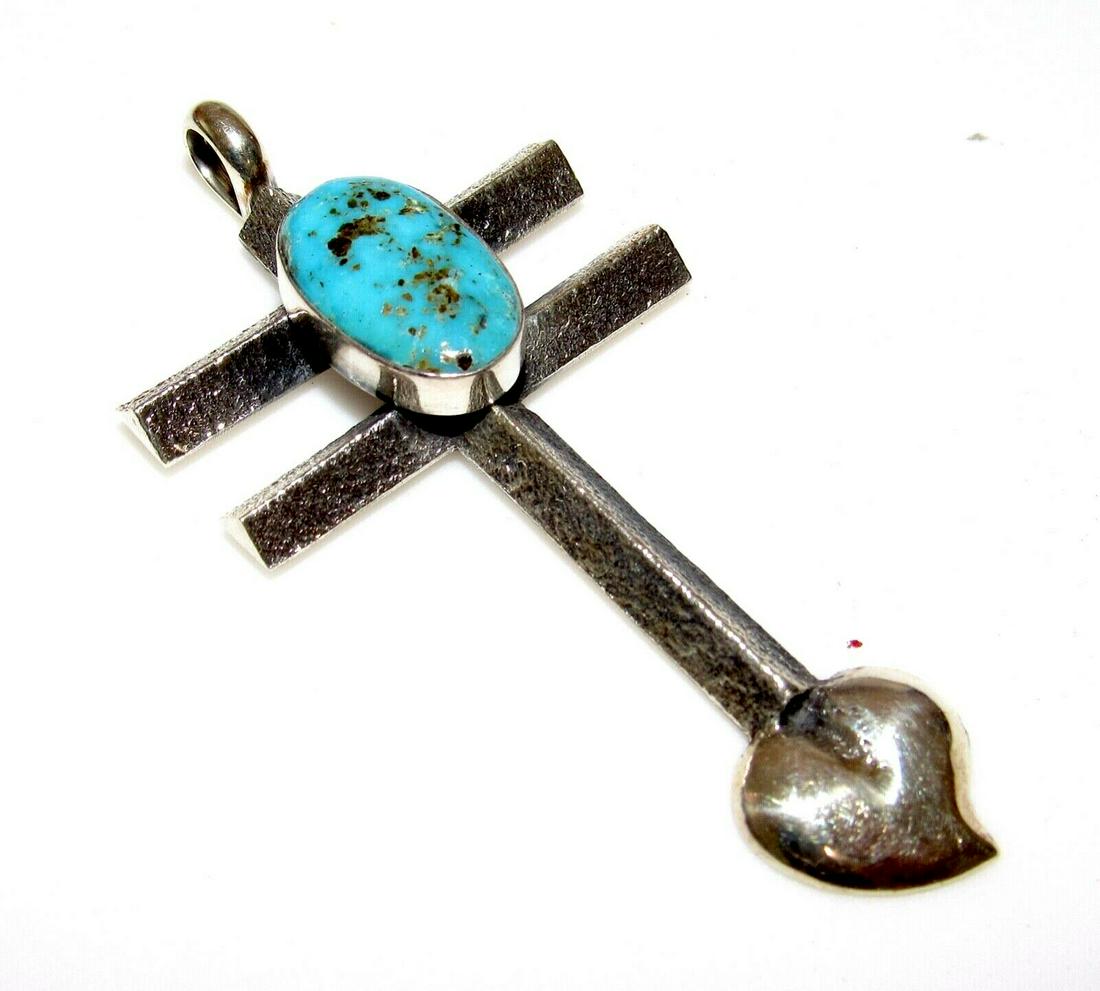 Navajo Kevin Yazzie Kingman Turquoise TUFA CAST (1 of 4)