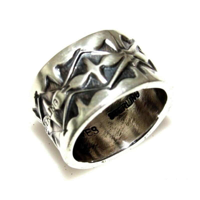 Navajo Sunshine Reeves Band Ring Size 6 Sterling Silver Signed Band (1 of 4)
