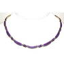 Mexican Sterling Silver Sugilite Choker Necklace Sterling Silver 17"L