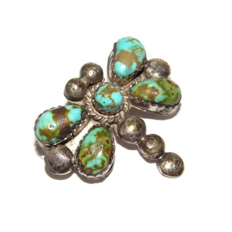 Navajo Dragonfly Pendant Royston Turquoise Sterling Silver Alfred Martinez: For your consideration is this wonderful little Navajo dragonfly pendant has been hand etched by the collectible Navajo artist Alfred Martinez. The pendant measures about 1" x 1". Exceptional craftsma