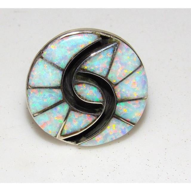 Zuni Opal Ring Size 6.5 Sterling Silver Amy Quandelacy (1 of 5)